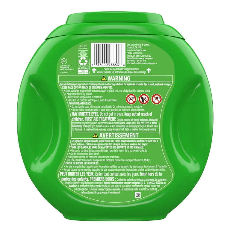 Gain Flings 3-in-1 Laundry Detergent Pacs, Original Scent, 60ct