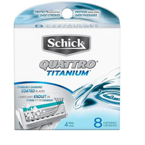 Schick Quattro Titanium Razor Refills, 8ct | Schick Razor Blades Refills***