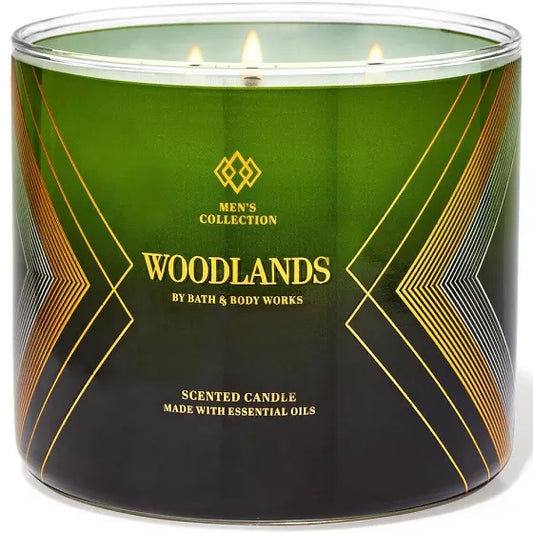 Bath &amp; Body Works Woodlands 3 芯蠟燭