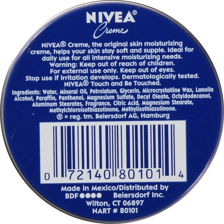 NIVEA Creme Body, Face and Hand Moisturizing Cream, Provitamin B5, Travel Size Moisturizer, 1 oz