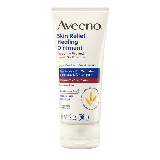 Aveeno Skin Relief Healing Ointment for Dry Skin, Travel Size, 2.0 oz
