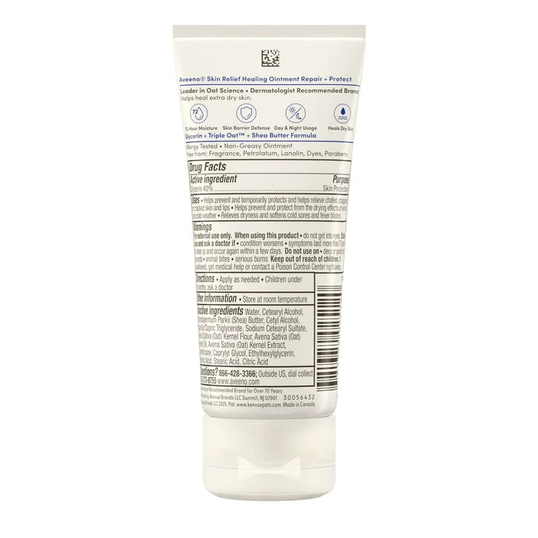 Ungüento curativo Aveeno Skin Relief para piel seca, tamaño de viaje, 2.0 oz