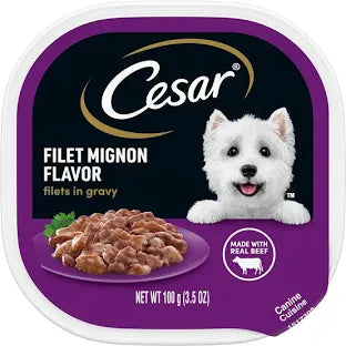 Pan Cesar Clásico en Salsa Sabor Filete Mignon 1ct 3.5oz