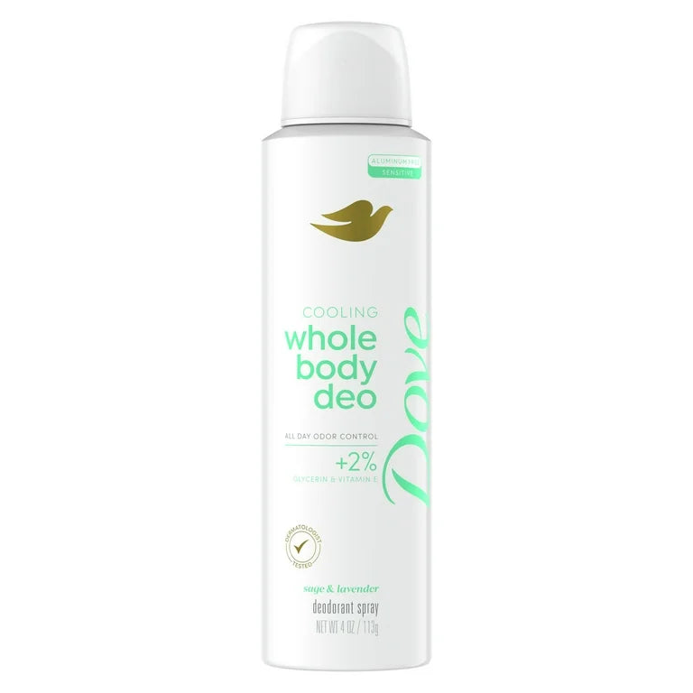 Dove Women's Cooling Whole Body Deodorant Spray 4 oz (click for scent options)