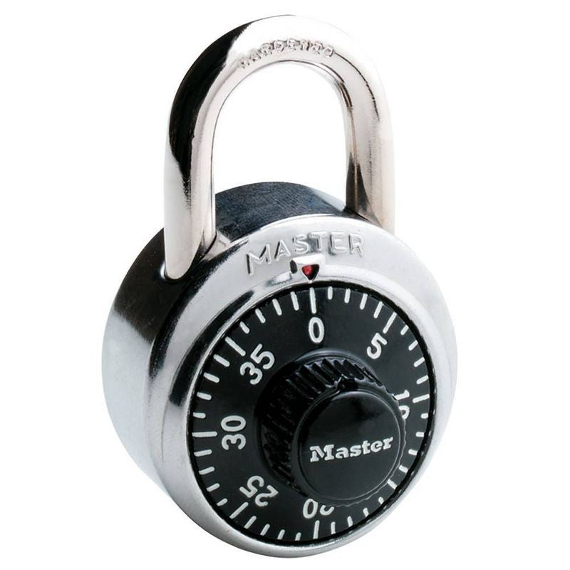 Master Lock 1-7/8" Black Dial Combination Padlock