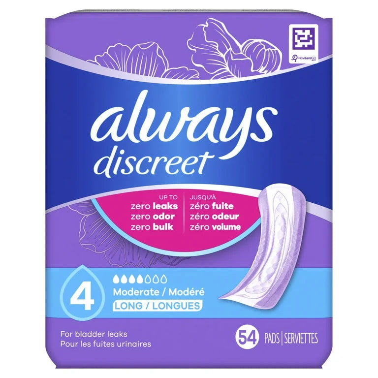 Always Discreet Incontinence Pads (click for options)