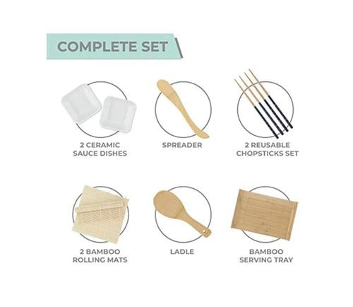 Noble Nest Complete Sushi Serving Set 11 Piece