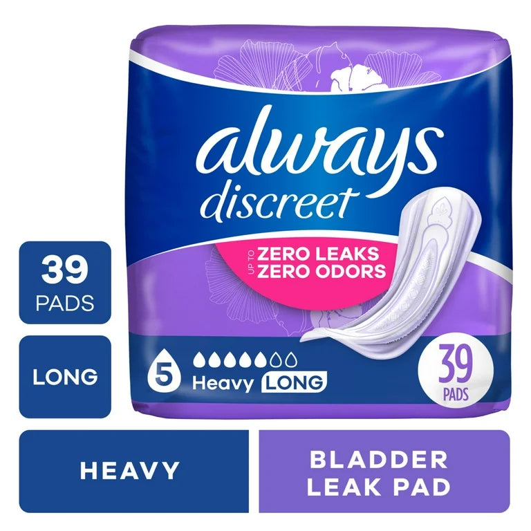 Always Discreet Incontinence Pads (click for options)