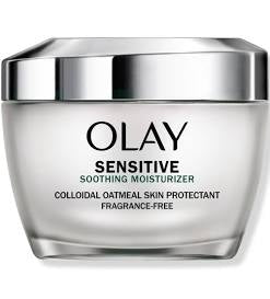 Olay Sensitive Eczema Therapy Skin Relief Face Moisturizer Cream with Colloidal Oatmeal - Fragrance Free - 1.7oz