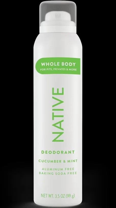 Native Deodorant & Body Spray - Cucumber & Mint - Aluminum Free - 3.5 oz