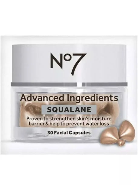 No7 Advanced Ingredients Squalane, 30 Facial Capsules