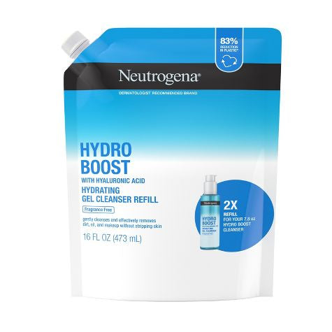 Neutrogena Hydro Boost Hydrating Gel Facial Cleanser with Hyaluronic Acid - Fragrance Free - 16 fl oz