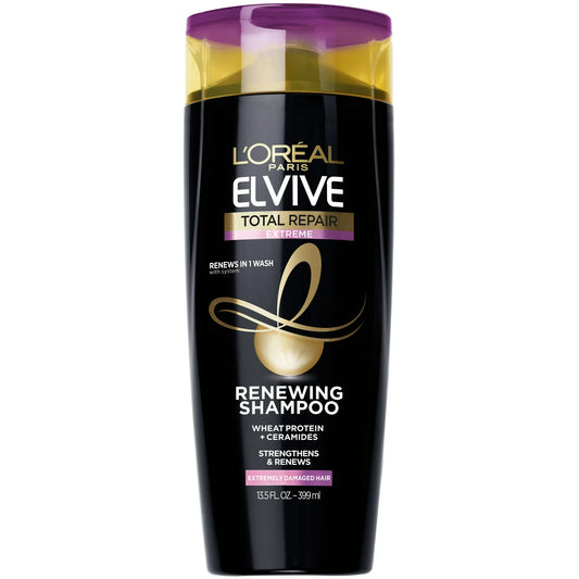 L'Oreal Paris Elvive Total Repair Extreme Strengthening Shampoo For Damaged Hair 13.5 fl oz