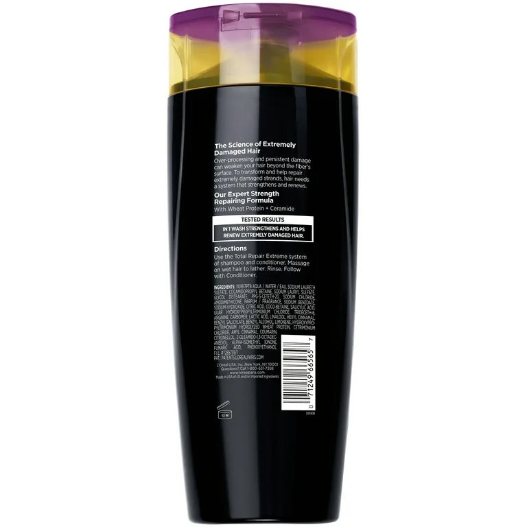 L'Oreal Paris Elvive Total Repair Extreme Strengthening Shampoo For Damaged Hair 13.5 fl oz