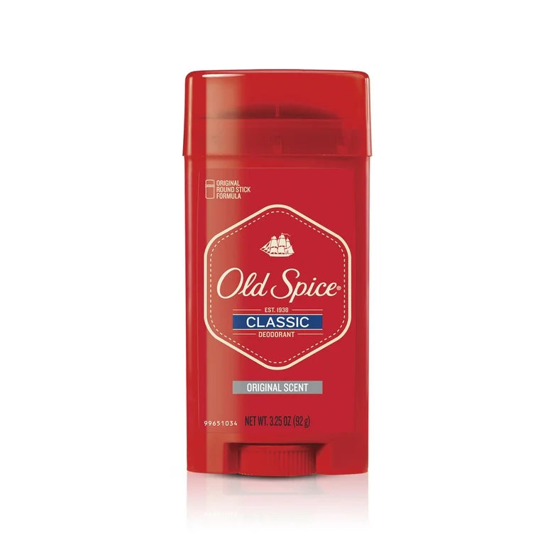 Old Spice 男士經典除臭劑，原味，3.25 盎司