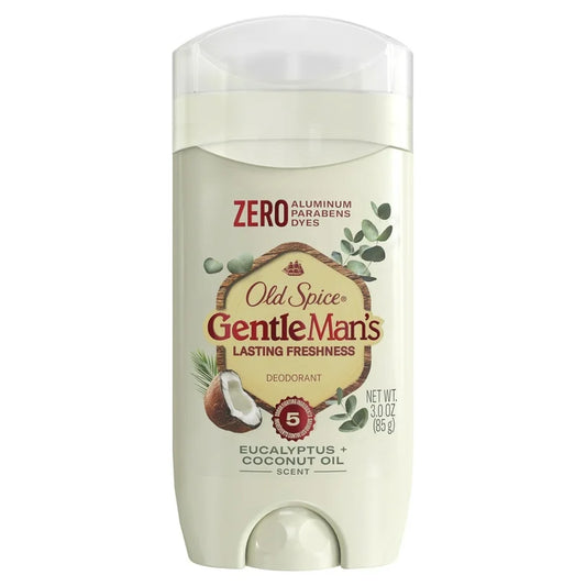 Desodorante Old Spice GentleMan's Collection sin aluminio, con eucalipto y aceite de coco, 3,0 oz***