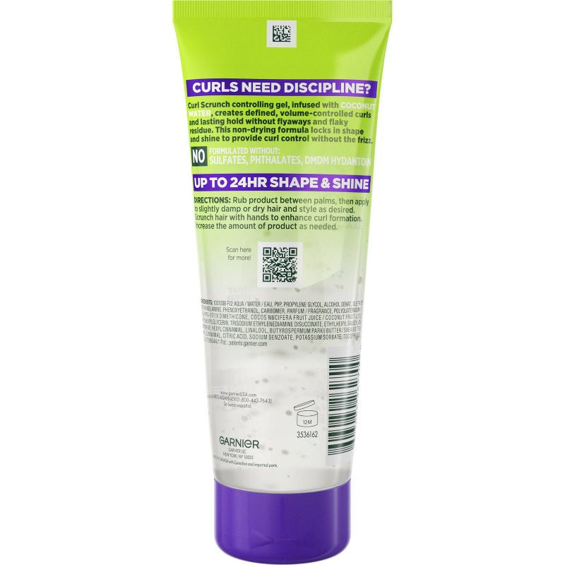 Garnier Fructis Style Curl Scrunch Extra Strong Hold Controlling Gel - 6.8 fl oz