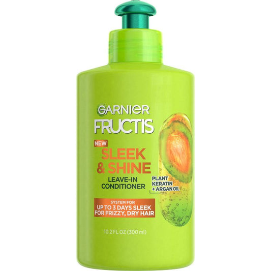 Crema acondicionadora sin enjuague Garnier Fructis Sleek &amp; Shine Smooth 10,2 oz