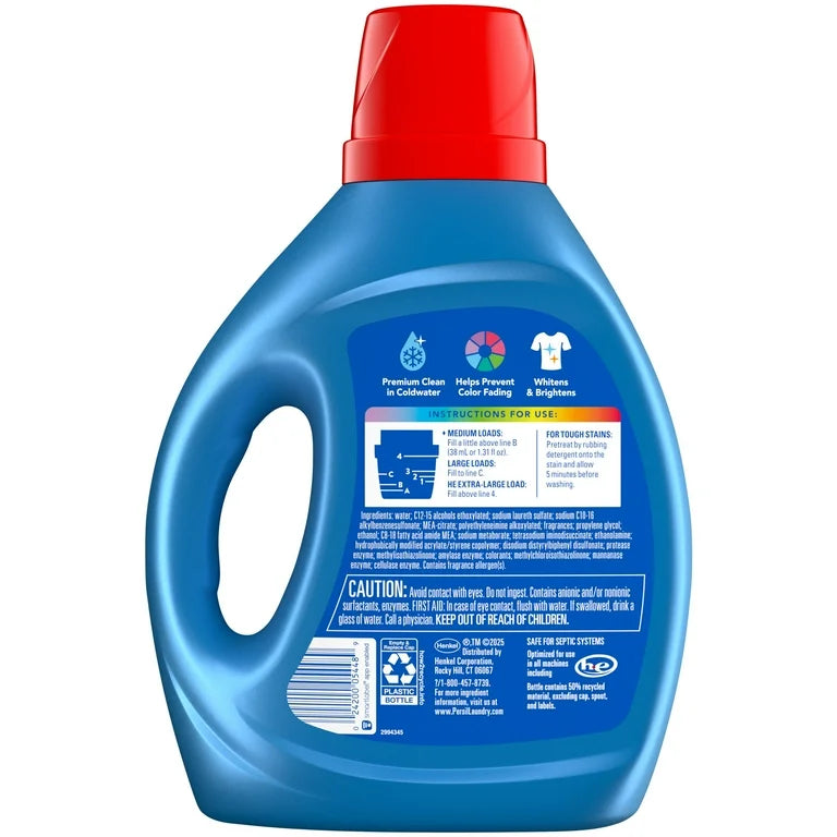 Persil Deep Clean Liquid Laundry Detergent, Original, 84 fl oz, 64 Loads