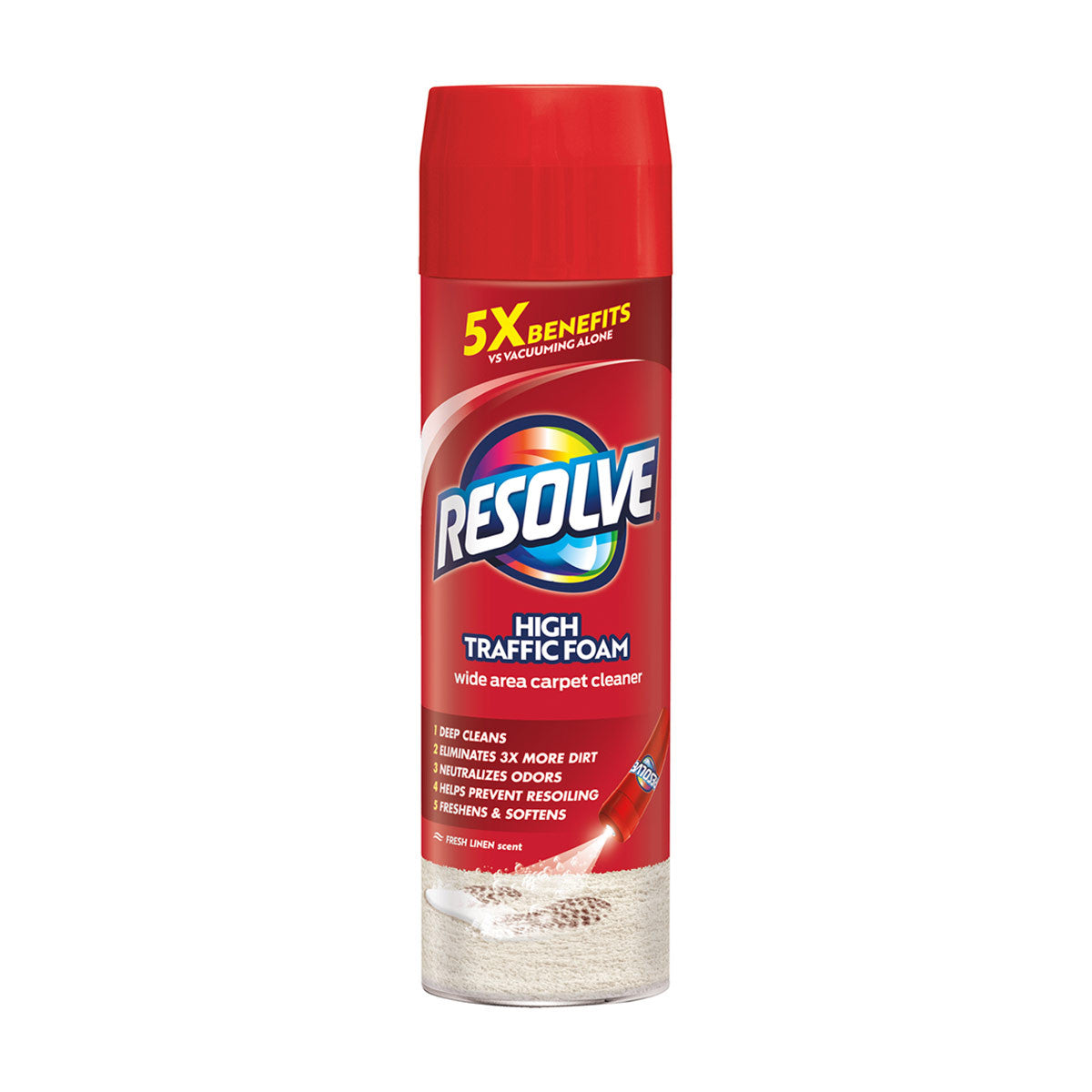 Espuma para alfombras Resolve para áreas de alto tráfico - 22 oz