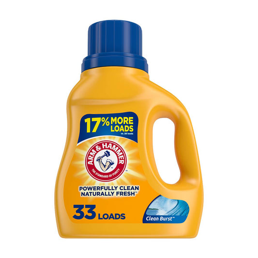 Arm & Hammer Liquid Laundry Detergent Clean Burst 33 Loads