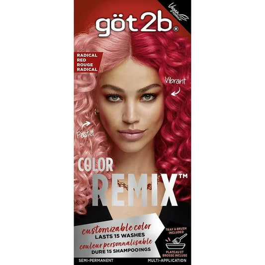 Got2b Color Remix 092 Radical Red Kit Semi-Permanent Hair Color