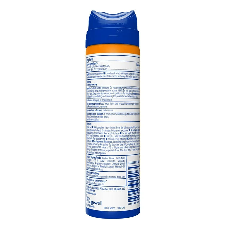 Protector solar en aerosol transparente Banana Boat Sport Cool Zone de amplio espectro FPS 30, 1,8 oz