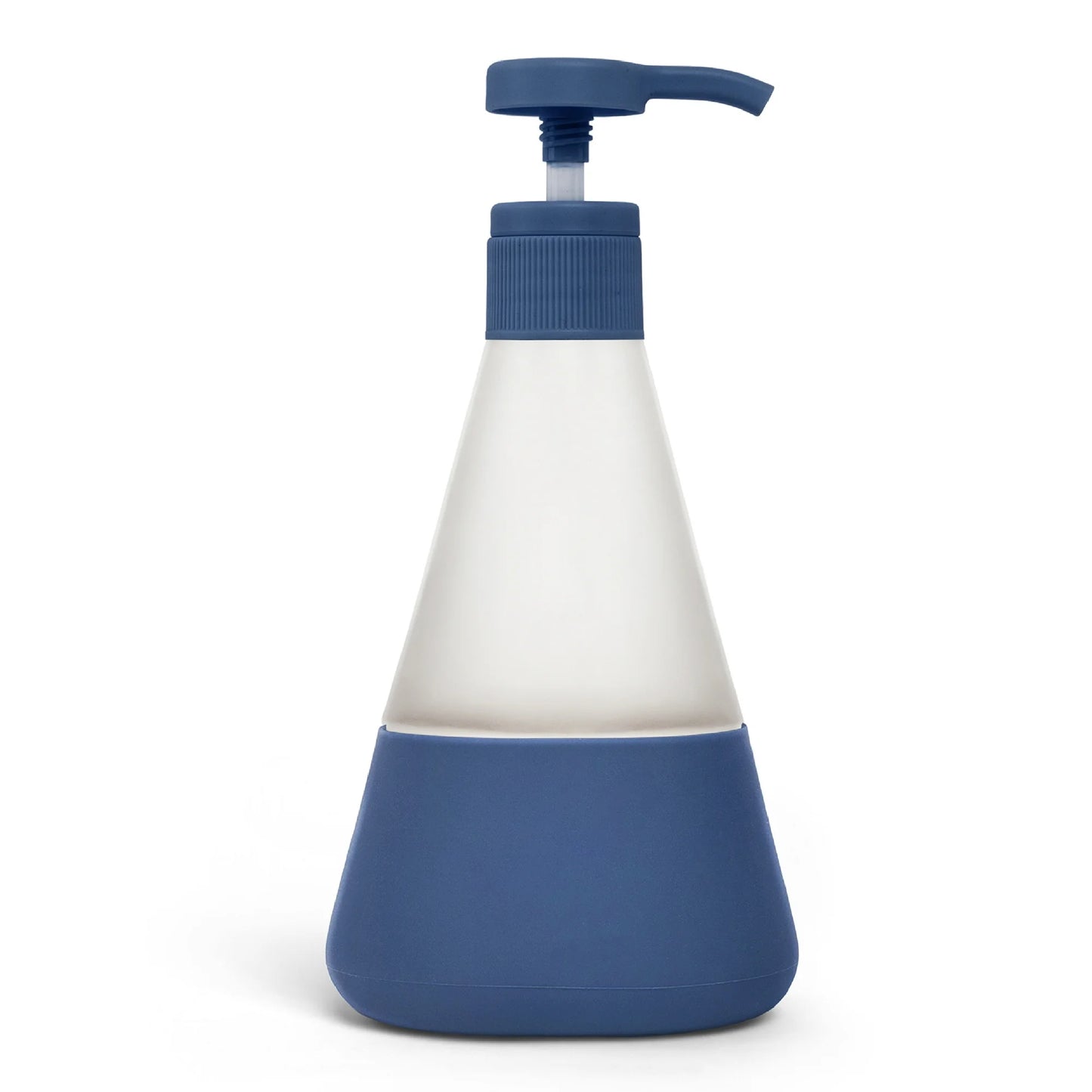 Dispensador de jabón líquido para manos Cleancult, de vidrio, resistente a roturas, color azul medianoche, 12 oz