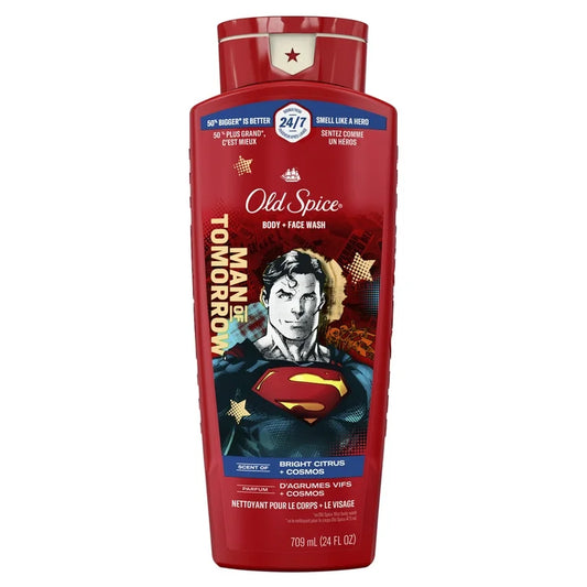Old Spice Cleansing Body Wash for Men, Man of Tomorrow, Bright Citrus and Cosmos Scent, 24 oz