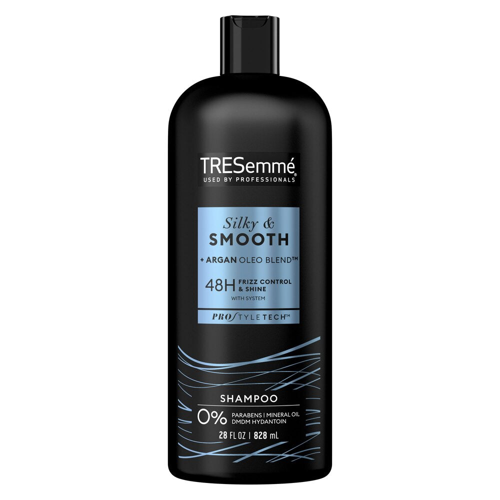 Champú antiencrespamiento Tresemme Silky &amp; Smooth para cabello encrespado, 28 oz