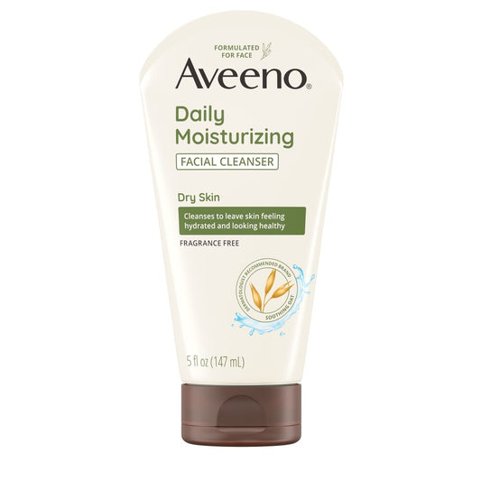 Aveeno Daily Moisturizing Facial Cleanser with Soothing Oat, 5 Ounces