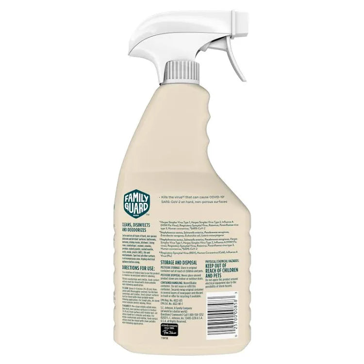 Limpiador desinfectante Family Guard - 32 oz (haga clic para ver las opciones de aroma)