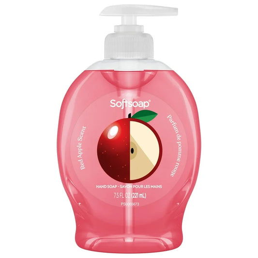 Jabón líquido para manos de manzana roja de edición limitada Softsoap, 7,5 oz