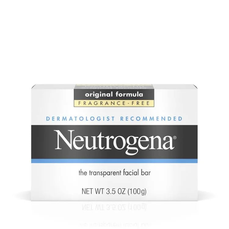 Neutrogena Original Fragrance-Free Gentle Facial Cleansing Bar, 3.5 OZ