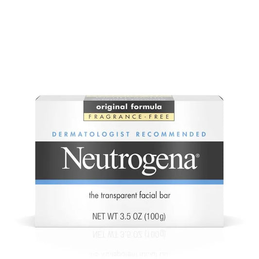 Neutrogena Original Fragrance-Free Gentle Facial Cleansing Bar, 3.5 OZ