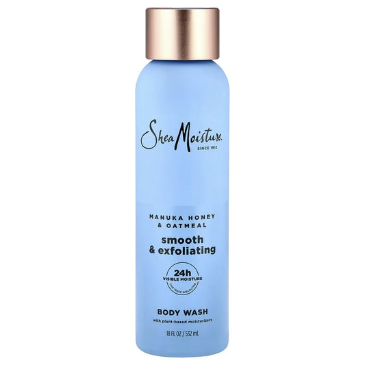 Gel de baño exfoliante y suave SheaMoisture, miel de Manuka y avena, 500 ml