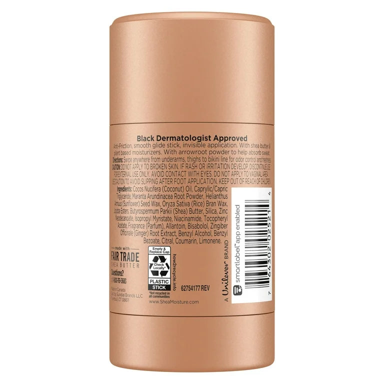 Desodorante invisible en barra para todo el cuerpo para mujer a base de plantas de SheaMoisture, coco e hibisco, 2,6 oz