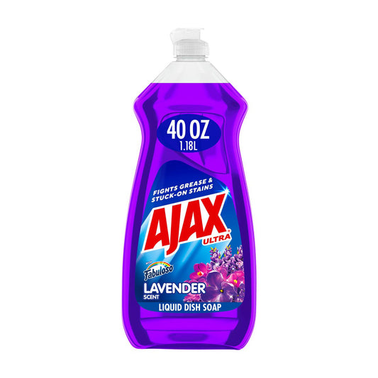 Jabón líquido para platos Ajax Ultra con fabuloso aroma a lavanda, 40 fl oz