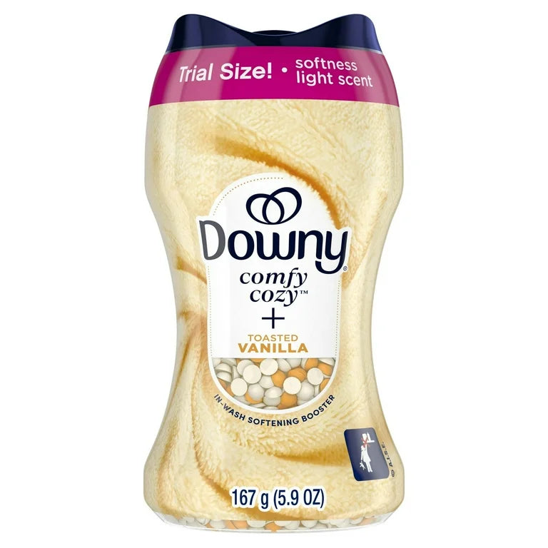Downy Comfy Cozy In-Wash Laundry Scent Booster Beads, Toasted Vanilla Scent, 5.9 oz