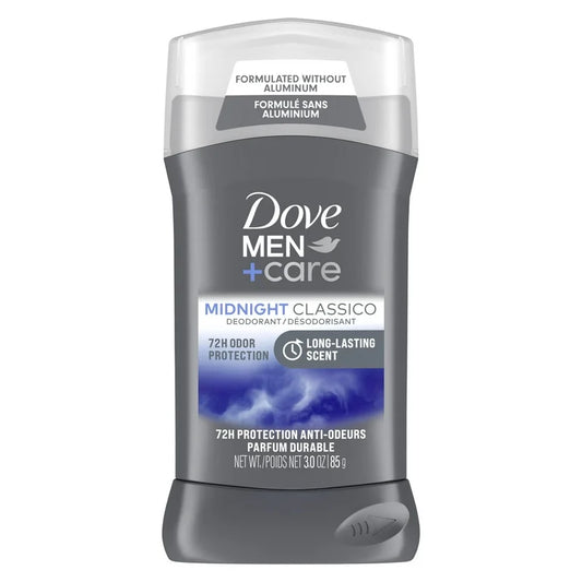 Dove Men+Care Long Lasting Men's Deodorant Stick, Midnight Classico, 3 oz