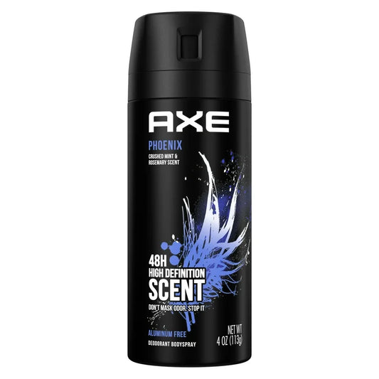 Axe Phoenix Long Lasting Men's Antiperspirant Deodorant Spray, Crushed Mint and Rosemary, 4 oz