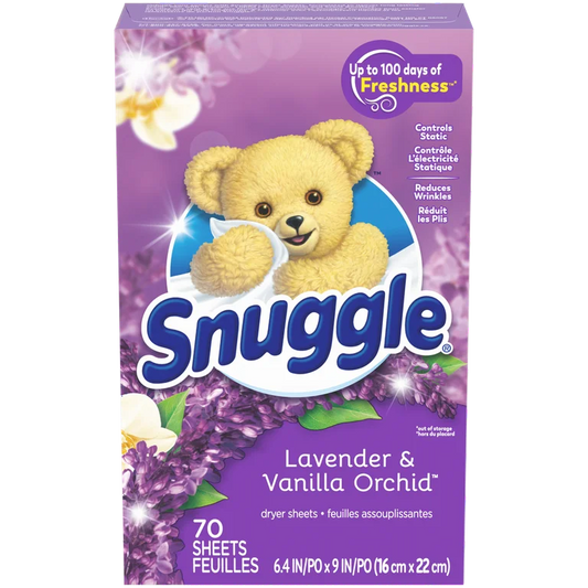 Snuggle Lavender & Vanilla Orchid Dryer Sheets 70ct