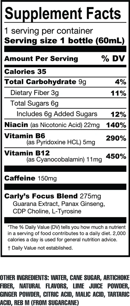 Captain Carly’s Energry Shot Ginger Citrus