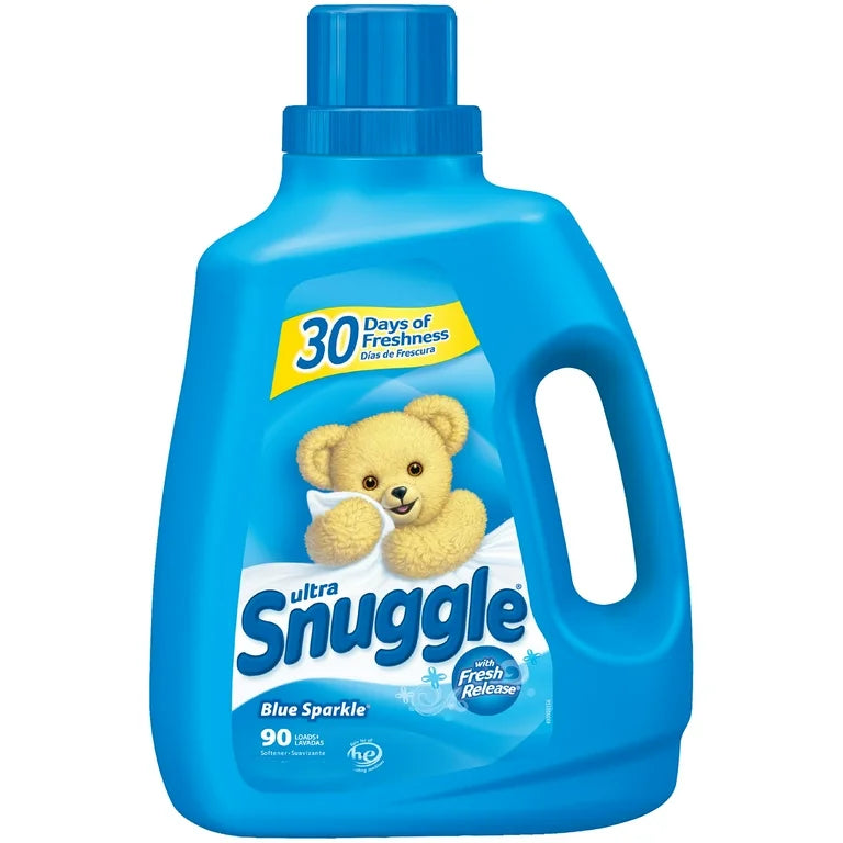 Snuggle Fabric Softener Liquid, Blue Sparkle, 75 Ounce, 90 Loads