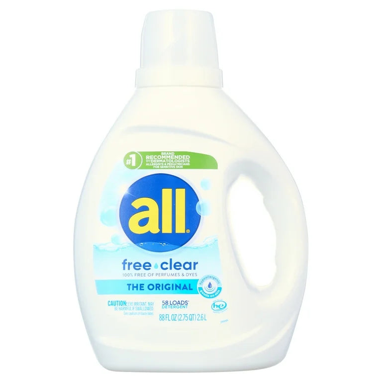 All Ultra Free Clear HE Liquid Laundry Detergent 88oz