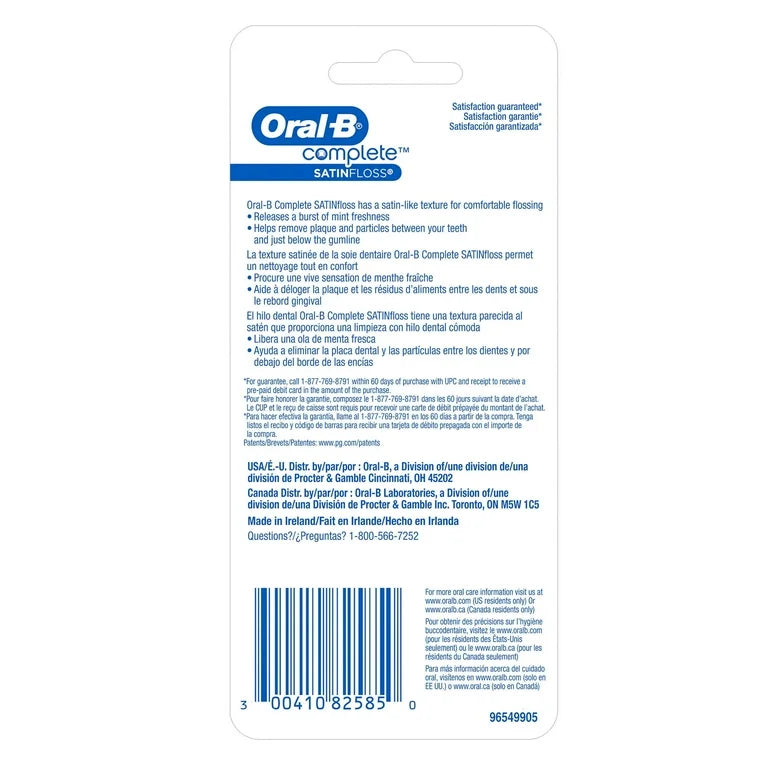 Oral-B Complete Satin Floss 2 Pack 100m