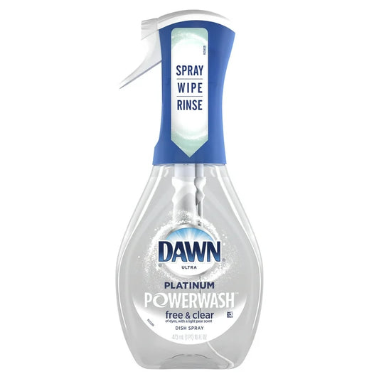 Dawn Free & Clear Powerwash Dish Spray Light Pear Scent, 16 oz