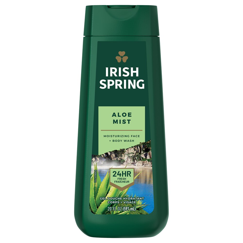 Gel de baño Irish Spring, 20 oz, Aloe Mist