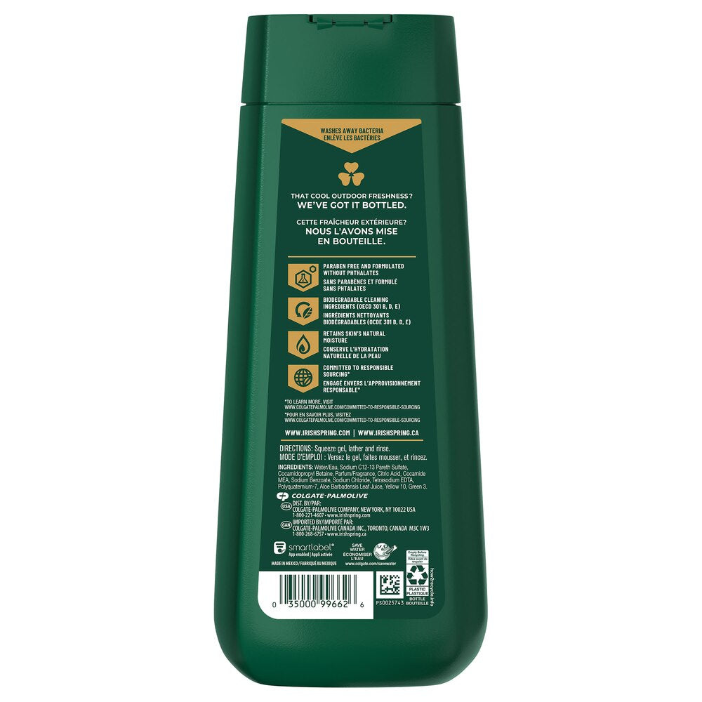 Gel de baño Irish Spring, 20 oz, Aloe Mist