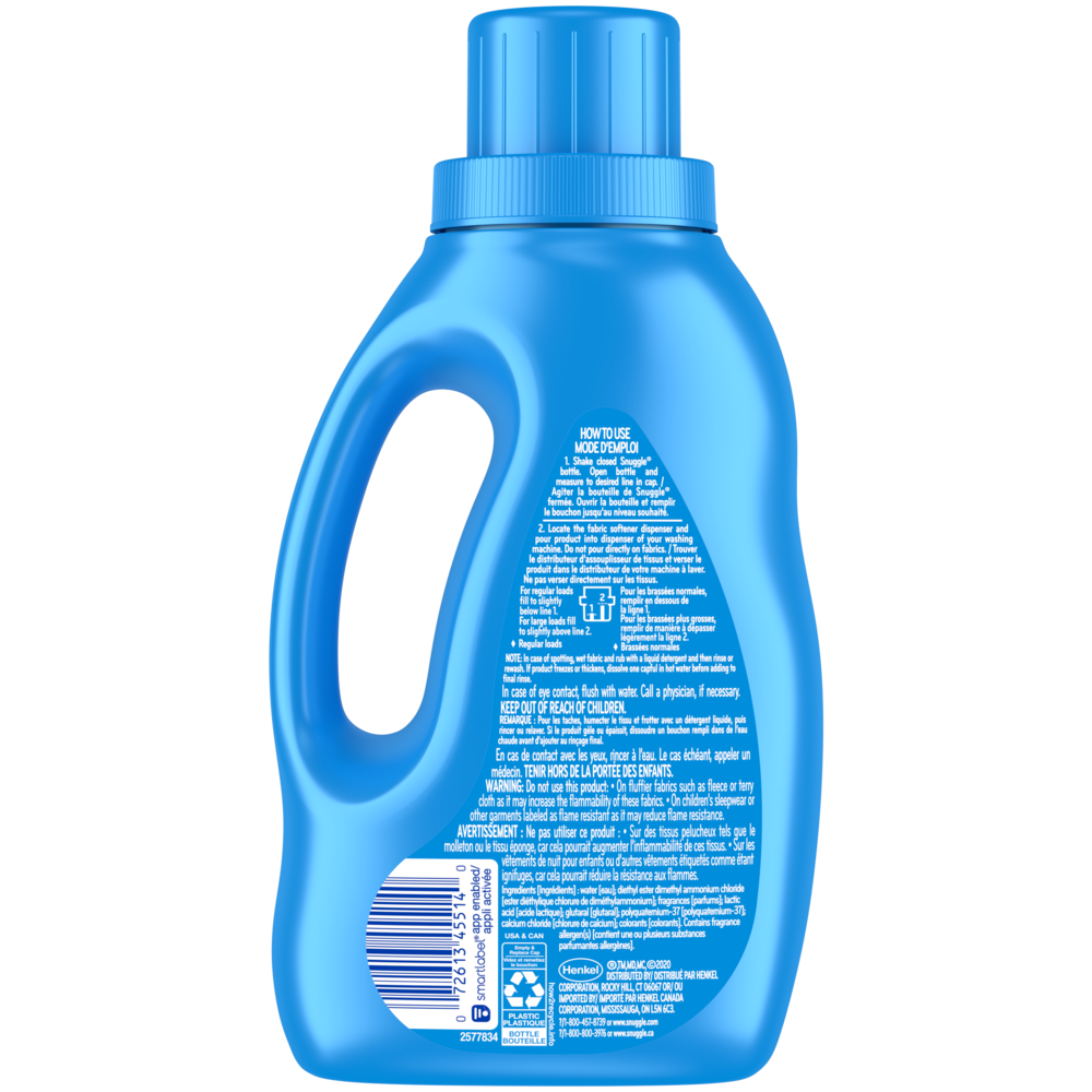 Snuggle Liquid Fabric Softener, Blue Sparkle, 32 oz, 40 Loads